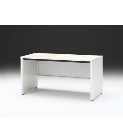 CZRデスク 平机 CZR-147HAPC-961 浅型センター引出し付 パネル脚 W1400× D700 [ 本体: ホワイトW・天板: 61 / アッシュドパインL]