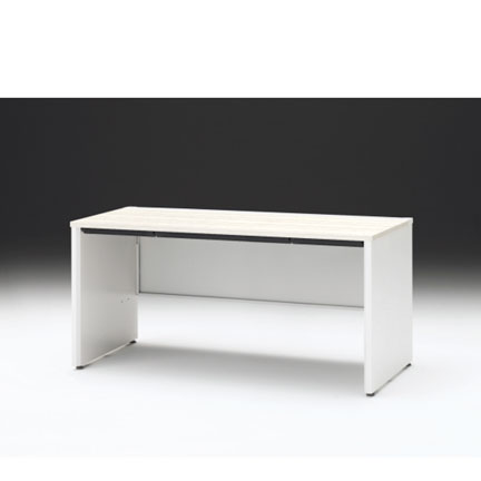 CZRデスク 平机 CZR-157HAPC-961 浅型センター引出し付 パネル脚 W1500× D700 [ 本体: ホワイトW・天板: 61 / アッシュドパインL]