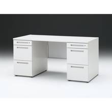 CZRデスク 両袖デスク CZR-157KAC-9W9 センター引出しなし  シリンダー錠W1500× D700 [ 本体: ホワイトW・天板: W9 / ホワイトW]