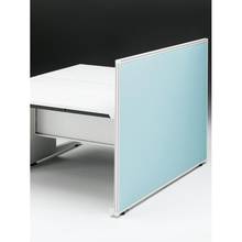 CZRデスク エンドロングパネル 両面 D1600用 机上320 布地FR CZR-160XHR9S4W9 ［W9×W9×ターコイズブルー］