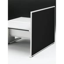 CZRデスク エンドロングパネル 両面 D1600用 机上450 布地FR CZR-161XHR9W2W9 ［W9×W9×オフブラック］