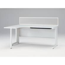 CZR Type S L型オペレーションデスク机上フロントパネル W1600用 机上320 布地FR CZR-163KBR-9C6 ［W9×ライトグレー］