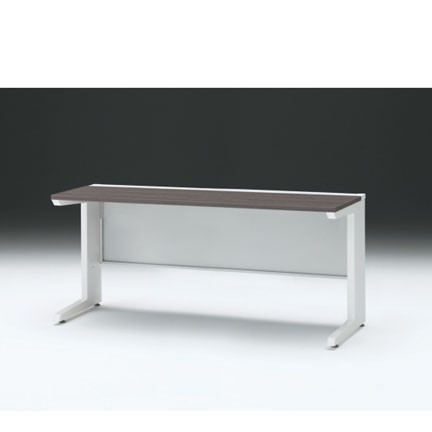 CZRデスク 平机 CZR-166JAC-981 センター引出しなし L脚 W1600× D600 [ 本体: ホワイトW・天板: 81 / アッシュドオークD]