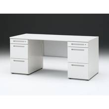 CZRデスク 両袖デスク CZR-167KAC-9W9 センター引出しなし  シリンダー錠W1600× D700 [ 本体: ホワイトW・天板: W9 / ホワイトW]