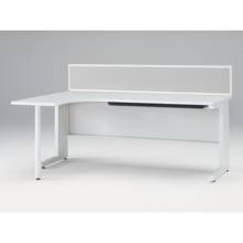 CZR Type S L型オペレーションデスク机上フロントパネル W1800用 机上320 布地FR CZR-183KBR-9C6 ［W9×ライトグレー］