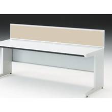 CZRデスク 机上フロントパネル W1800用 机上320 布地C CZR-183WBC-9F6 ［W9×グレイッシュブラウン］