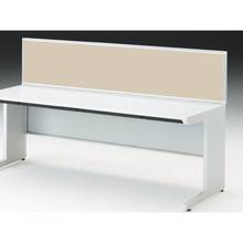 CZRデスク 机上フロントパネル W1800用 机上450 布地C CZR-184WBC-9F6 ［W9×グレイッシュブラウン］