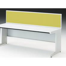 CZRデスク 机上フロントパネル W1800用 机上450 布地FR CZR-184WBR-9L9 ［W9×セージグリーン］