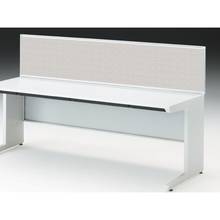 CZRデスク 机上フロントパネル W1800用 机上450 不織布FY CZR-184WBY-9C7 ［W9×ホワイトグレー］