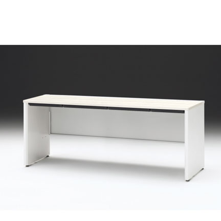 CZRデスク 平机 CZR-186HAPC-961 浅型センター引出し付 パネル脚 W1800× D600 [ 本体: ホワイトW・天板: 61 / アッシュドパインL]