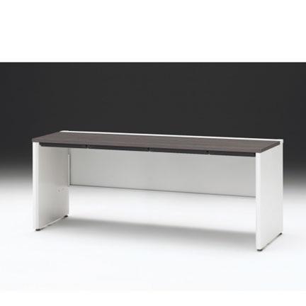 CZRデスク 平机 CZR-186HAPC-981 浅型センター引出し付 パネル脚 W1800× D600 [ 本体: ホワイトW・天板: 81 / アッシュドオークD]