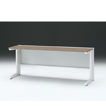 CZRデスク 平机 CZR-186JAC-971 センター引出しなし L脚 W1800× D600 [ 本体: ホワイトW・天板: 71 / アッシュドオークM]