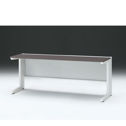 CZRデスク 平机 CZR-186JAC-981 センター引出しなし L脚 W1800× D600 [ 本体: ホワイトW・天板: 81 / アッシュドオークD]