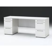 CZRデスク 両袖デスク CZR-186KAC-9W9 センター引出しなし  シリンダー錠W1800× D600 [ 本体: ホワイトW・天板: W9 / ホワイトW]