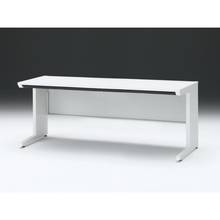 CZRデスク 平机 CZR-187HAC-9W9 浅型センター引出し付 L脚 W1800× D700 [ 本体: ホワイトW・天板: W9 / ホワイトW]