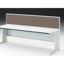 CZRデスク 机上フロントパネル W2000用 机上450 布地FR CZR-204WBR-9K3 ［W9×シュガーブラウン］