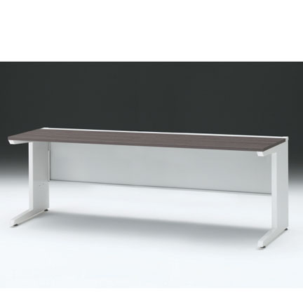 CZRデスク 平机 CZR-207JAC-981 センター引出しなし L脚 W2000× D700 [ 本体: ホワイトW・天板: 81 / アッシュドオークD]