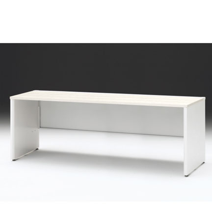 CZRデスク 平机 CZR-207JAPC-961 センター引出しなし パネル脚 W2000× D700 [ 本体: ホワイトW・天板: 61 / アッシュドパインL]