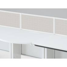 CZR Type S サイドテーブル用机上フロントパネル W700 机上320 不織布FY CZRP-073XBY-9C7 ［W9×ホワイトグレー］