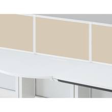 CZR Type S サイドテーブル用机上フロントパネル W700 机上450 布地C CZRP-074XBC-9F6 ［W9×グレイッシュブラウン］