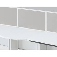 CZR Type S サイドテーブル用机上フロントパネル W700 机上450 布地FR CZRP-074XBR-9C6 ［W9×ライトグレー］