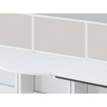 CZR Type S サイドテーブル用机上フロントパネル W700 机上450 不織布FY CZRP-074XBY-9C7 ［W9×ホワイトグレー］