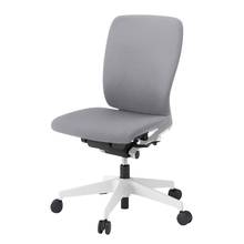 フルゴチェア ハイバック 肘なし ナイロン双輪キャスター [ ベース :ホワイト / 抗ウイルス加工張地 : ライトグレー ]  KF-430PV-WWW6