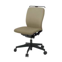 フルゴチェア ローバック 肘なし ハンガー付 抵抗付ウレタン双輪キャスター [ ベース :ブラック / 抗ウイルス加工張地 : サンドイエロー ]  KF440PVHMT1Y3