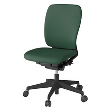 フルゴチェア ハイバック 肘なし 抵抗付ウレタン双輪キャスター [ ベース:ブラック / 張地:フォレストグリーン ] KF430CFM-T1G2