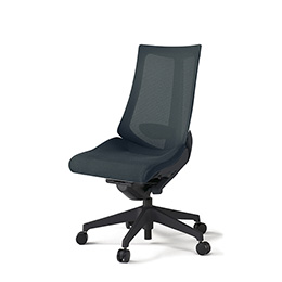 アクトチェア KG-450JV-T1W2 プレーンメッシュバック ハイバック 樹脂脚 肘なし ランバーサポート  ［T1×W2/オフブラックW］