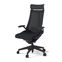 アクトチェア KG-455JVEM-T1T1 プレーンメッシュバック エクストラハイバック 樹脂脚 T字肘 ランバーサポート ［T1×T1/ブラックT］