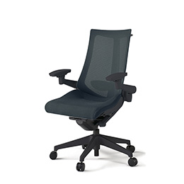 アクトチェア KG-457JVH-T1W2 プレーンメッシュバック ハイバック 樹脂脚 アジャスタブル肘 ランバーサポート ハンガー  ［T1×W2/オフブラックW］