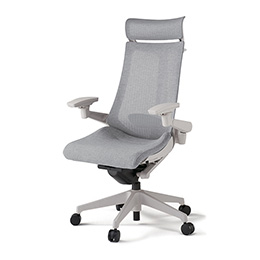 アクトチェア KG-457JEXM1GNT7 テクスチャードメッシュバック エクストラハイバック 樹脂脚 アジャスタブル肘 ランバーサポート ハンガー ［GN×T7/ホワイトグレーT］