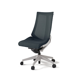 アクトチェア KG-470JVH-GNW2 プレーンメッシュバック ハイバック 樹脂脚 肘なし ランバーサポートなし ハンガー  ［GN×W2/オフブラックW］
