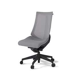 アクトチェア KG-470JVH-T1W6 プレーンメッシュバック ハイバック 樹脂脚 肘なし ランバーサポートなし ハンガー  ［T1×W6/ライトグレーW］