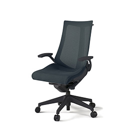 アクトチェア KG-475JVH-T1W2 プレーンメッシュバック ハイバック 樹脂脚 T字肘 ランバーサポートなし ハンガー  ［T1×W2/オフブラックW］