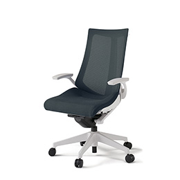 アクトチェア KG-475JVH-W9W2 プレーンメッシュバック ハイバック 樹脂脚 T字肘 ランバーサポートなし ハンガー  ［W9×W2/オフブラックW］