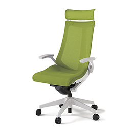 アクトチェア KG-475JVX-W9Q6 プレーンメッシュバック エクストラハイバック 樹脂脚 T字肘 ランバーサポートなし ハンガー  ［W9×Q6/モスグリーン］