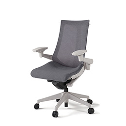 アクトチェア KG-477JEHM1GNT3 テクスチャードメッシュバック ハイバック 樹脂脚 アジャスタブル肘 ランバーサポートなし ハンガー ［GN×T3/ダークグレーT］