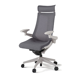 アクトチェア KG-477JEXM1GNT3 テクスチャードメッシュバック エクストラハイバック 樹脂脚 アジャスタブル肘 ランバーサポートなし ハンガー ［GN×T3/ダークグレーT］