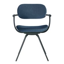 ［ 公式ストアモデル ・ 組立式 ] バーテブラ03 （vertebra03） 4本脚 （ 座面回転 ） KG-855CD-G1B4C 本体 :  G1 / ダークグリーン ［ CD張地 : B4 / ダックブルー ]