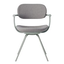 ［ 公式ストアモデル ・ 組立式 ] バーテブラ03 （vertebra03） 4本脚 （ 座面回転 ） KG-855CD-L4C5C 本体 :  L4 / ペールオリーブ ［ CD張地 : C5 / グレーC ]