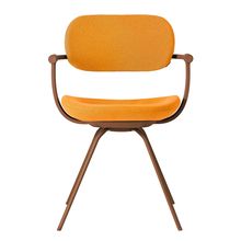 ［ 公式ストアモデル ・ 組立式 ] バーテブラ03 （vertebra03） 4本脚 （ 座面回転 ） KG-855KC-F24C 本体 :  F2 / チェスナットブラウン ［ KC張地 : 4 / Zest ]