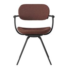 ［ 公式ストアモデル ・ 組立式 ] バーテブラ03 （vertebra03） 4本脚 （ 座面回転 ） KG-855SD-T1D9C 本体 :  T1 / ブラックT ［ SD張地 : D9 / ディープオレンジ ]