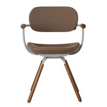 ［ 公式ストアモデル ・ 組立式 ] バーテブラ03 （vertebra03） 4本脚 （ 座面回転 ） KG-899SD-L4K2C　木タイプ / オークダーク 本体 :  L4 / ペールオリーブ ［ SD張地 : K2 / アンバー ]