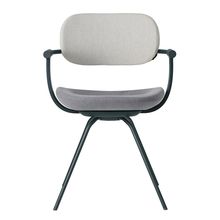 [ 公式ストアモデル ・ 組立式 ] バーテブラ03 ( vertebra03 ) 4本脚 （ 座面回転 ） KG855KCG12C2C 本体 : G1 / ダークグリーン KC張地コンビ張り 座 : 12 / Mineral×背 : 2 / Gravel ]