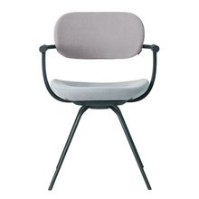 ［ 公式ストアモデル ・ 組立式 ] バーテブラ03 （vertebra03） 4本脚 （ 座面回転 ） KG855KSG5S14C 本体 :  G1 / ダークグリーン ［ KS張地コンビ張り 座 : 5 / Sea Breeze×背 : 14 / Foil ]