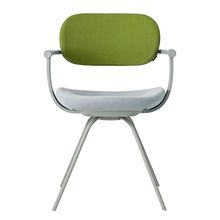 ［ 公式ストアモデル ・ 組立式 ] バーテブラ03 （vertebra03） 4本脚 （ 座面回転 ） KG855KSL5S8C 本体 :  L4 / ペールオリーブ ［ KS張地コンビ張り 座 : 5 / Sea Breeze×背 : 8 / Basil ]