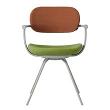 ［ 公式ストアモデル ・ 組立式 ] バーテブラ03 （vertebra03） 4本脚 （ 座面回転 ） KG855KSL8S11C 本体 :  L4 / ペールオリーブ ［ KS張地コンビ張り 座 : 8 / Basil×背 : 11 / Penny ]