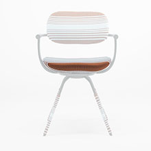 バーテブラ03 カバーリング 座面カバー ボーダー柄 KGP-82-BBB6 ［ ブルー × ブラウン ]